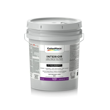 ColorPlace Ultra Premium Exterior Paint & Primer, Semi-Gloss, Medium Base, 1 Gallon