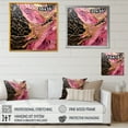 thumbnail image 4 of Designart "Pink And Gold Pottery In Minimalist Style" Abstract Spirals Picture Framed Wall Decor, 4 of 5