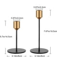 thumbnail image 3 of Candelabros de estilo moderno vintage, material de metal de primera calidad, ideal para bodas y decoración del hogar, centro de mesa de decoración retro, juego de 2, 3 of 5