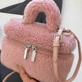thumbnail image 2 of Mini Bolso Con Asa Superior Hombro para Mujer Mullido Correa Ajustable Felpa, 2 of 9