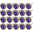 thumbnail image 1 of 20 Pcs Roue à Rabat, 80 Grains de Ponçage 100 Disques Abrasifs de Roue à Rabat en Papier Sablé pour Outils Rotatifs Dremel, 1 of 5
