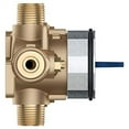 thumbnail image 2 of GROHE 35111000 GrohSafe 3.0 Pressure Balance Valve Rough with Flush Plug with PEX Crimp Outlets with Service Stops, Unfinished, 2 of 9