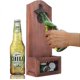 thumbnail image 1 of Wall Mounted Wooden Bottle Opener With Vintage Style Cap Catcher - Bottle Opener For Bar Kitchen Home Garage Deck Patio Gift For Dad And Boyfriend, 1 of 5