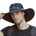 thumbnail image 5 of Sombrero de sol Bob, sombrero de pesca con ala ancha, sombrero de sol ajustable, sombrero de algodón, sombrero de verano con protección UV, 5 of 5