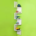 thumbnail image 3 of Asymmetrical Melamine Floating Shelves  8.00” x 8.00”  White, 3 of 6