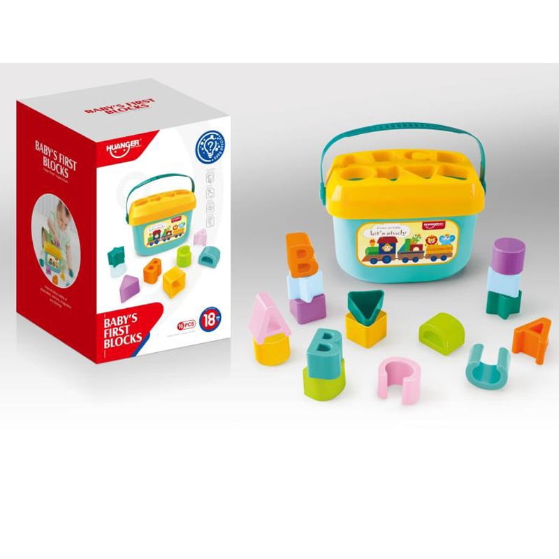 Fisher-Price Baby's First Blocks, Set of 10 Blocks for Classic Stacking ...