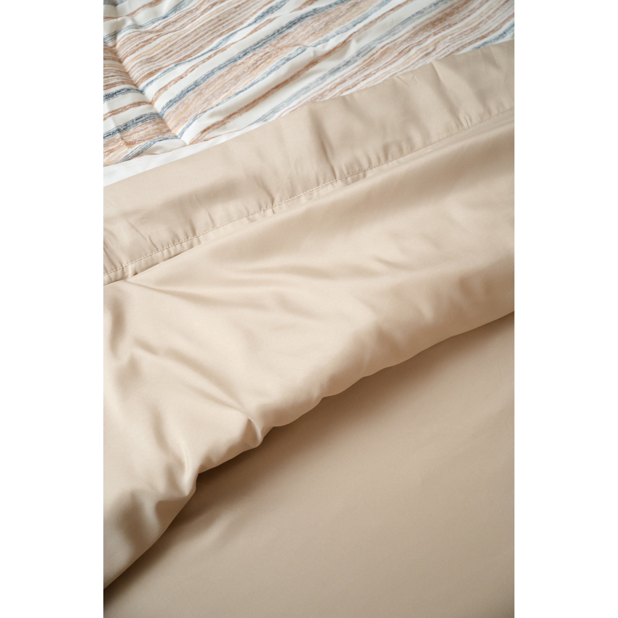 4-Piece Khaki Microplush and Bamboo Full Hypoallergenic Sheet Set 66058