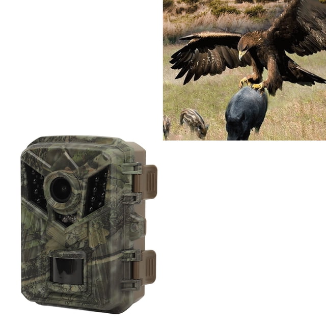 Trail Camera, IP66 Waterproof Infrared Hunting Camera PIR Sensor with 1/4 Threaded Hole for Wildlife Monitoring