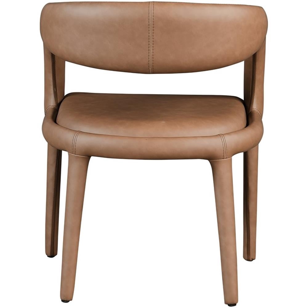 Meridian Furniture Sylvester Brown Vegan Leather Dining Chair