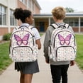 thumbnail image 4 of DISNIMO Butterfly Floral School Backpack, Multi Compartment Spacious Bookbag with Side Mesh Pockets for Elementary & Middle School Kids Daily Use, Travel, Outdoor Activities, 4 of 7