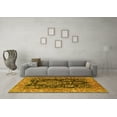 thumbnail image 3 of Ahgly Company Machine Washable Indoor Rectangle Persian Yellow Traditional Area Rugs, 2' x 5', 3 of 4