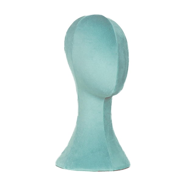 Modelo de cabeza de maniquí con cabeza de exhibición de peluca, soporte de exhibición de cadena colgante, soporte de exhibición de peluca, soporte de Verde claro