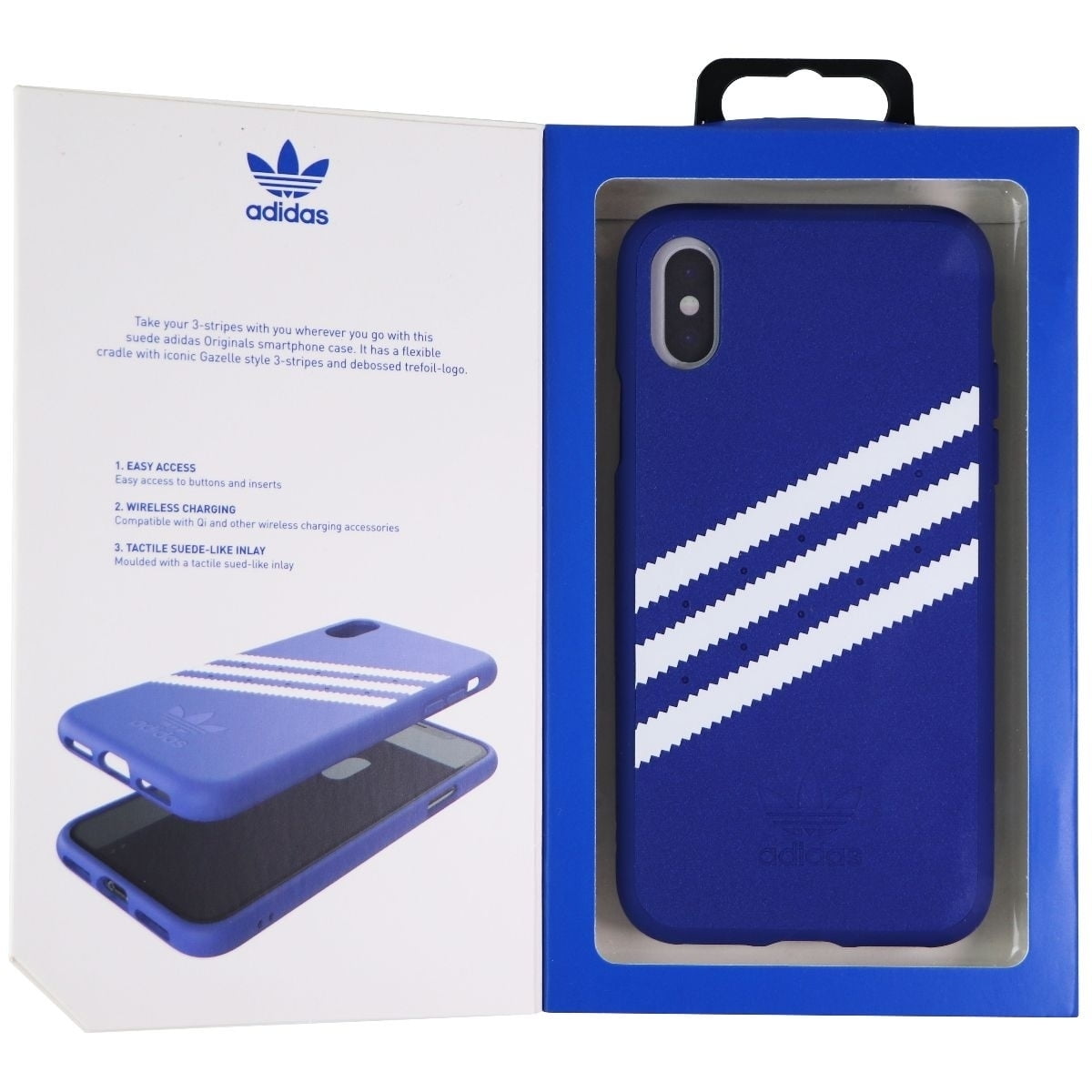 blue adidas phone case