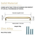 thumbnail image 4 of Goo-Ki 7.6" Hole Center Champagne Bronze Kitchen Cabinet Handles, Closet Classic Zinc Alloy Drawer Pulls Dresser Hardware for Bedroom， 6 Pack, 4 of 7