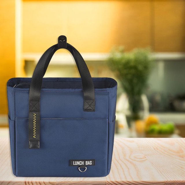 Bolsa de almuerzo con aislamiento para Bolsas térmicas de almuerzo para hombres, mujeres, , bolsas de picnic impermeables oscuro BLESIY Bolsa de almuerzo
