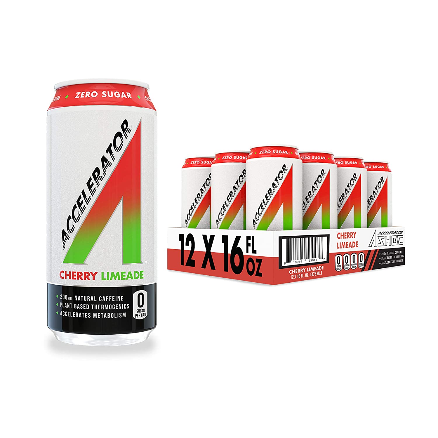 Adrenaline Shoc Accelerator Cherry Limeade 16 Fluid Ounce Can