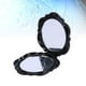 thumbnail image 4 of espejo plegable portátil de plástico con tapa rosa, espejo cosmético circular de doble cara, espejo de maquillaje redondo., 4 of 5