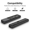 thumbnail image 5 of Fintie Case for Sony RMF-TX800U RMF-TX900U Voice Remote Control 2022, Honey Comb Lightweight Anti Slip Shockproof Silicone Protective Cover for Sony Ultra HD TV X80K X90K X95K Series, Black, 5 of 9