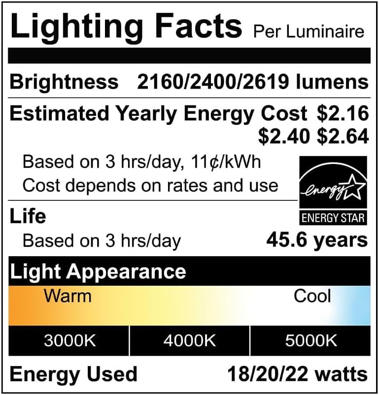 Euri Lighting EOL-WL61BK-1100esw, Outdoor LED Wall Light, Non-Dimmable, 3CCT Selectable 3K/4K/5K, 18/20/22W, 2160/2400/2619 lm, Matte Black, Wet Rated, Integrated LED Fixture Pack of 1