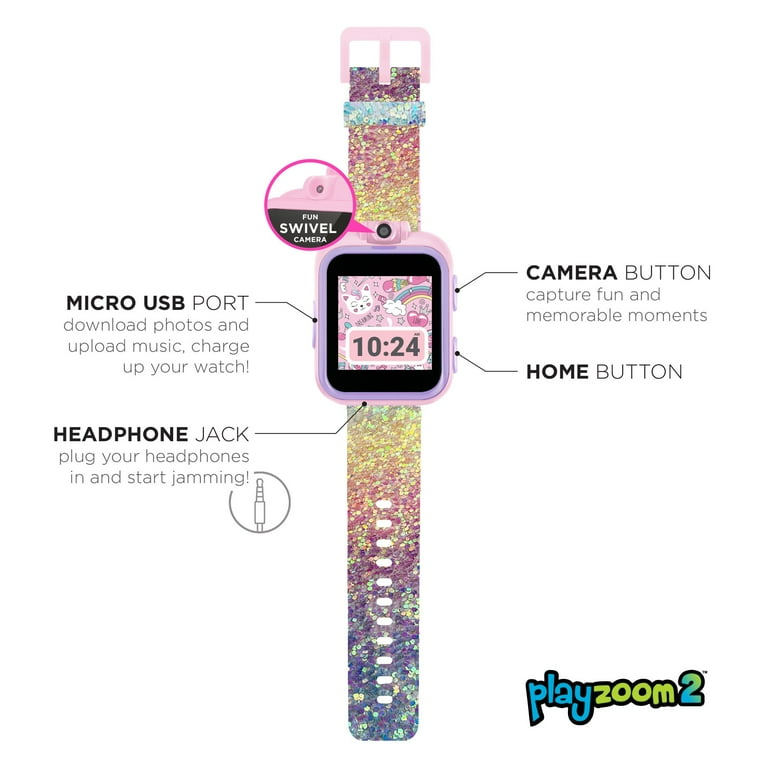 PlayZoom 2 Girls Smartwatch - Pastel Glitter Band - Walmart.com PlayZoom 2 Girls Smartwatch - Pastel Glitter Band - Walmart.com