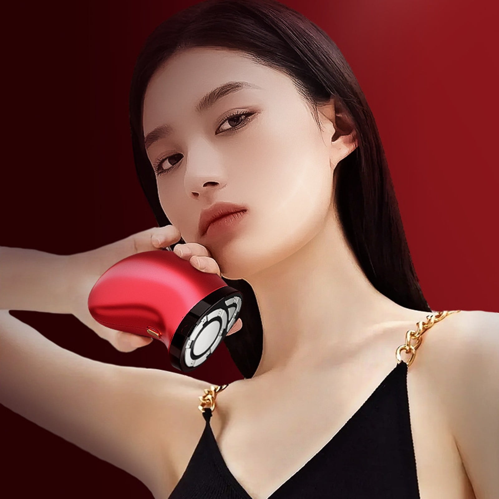 Portable Microcurrent Facial Lift Massager with Red Light Rechargeable Aging Skin Device for Home Use