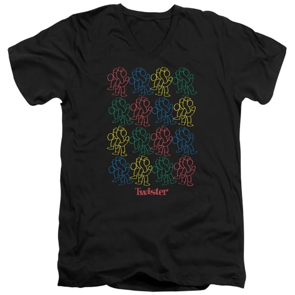 Twister - Retro Fashion Icon - Slim Fit V Neck Shirt - Small