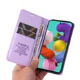 thumbnail image 3 of Wallet Case for Samsung Galaxy A53 5G, Business Style PU Leather Magnetic Adsorption Flip Folio Cover with Kickstand Card Slots Cash Holder Soft Silicone Shockproof Protective Case,Purple, 3 of 8
