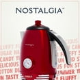 thumbnail image 5 of Nostalgia WK17RR Retro 1.7-Liter Stainless Steel Electric Water Kettle with Strix Thermostat, Retro Red, 5 of 7