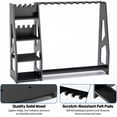 thumbnail image 5 of Gun Racks,BlackSmith Heavy Duty Wooden Rifle Rack & Pistol Rack for 10 Guns and 8 Handguns,Adjustable Hight Shotgun Pistol Display Gun Stand with Felt Pads for Home Garage Gun Storage,Black, 5 of 7