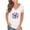 White, variant on OAVQHLG3B Summer Tops for Women 4th of July Outfits for Women Patriotic ShirtsWomen's Summer V-neck Independence Day Printed Tops T-Shirts Casual Lace Short Sleeve Blouse