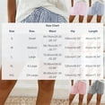 thumbnail image 4 of Women's Striped Summer Shorts With Pockets, Mid Waisted Loose Fit Pleated Casual Beach Shorts, Soft Stretchy Polyester Spandex Drawstring | TruHer,Yellow S, 4 of 9