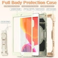 thumbnail image 5 of TECH CIRCLE Bumper Case for iPad 9th/8th/7th Generation 10.2" (2021/2020/2019), Shockproof Protective Cute Case with Screen Protector & Pen Holder & Hand Strap & Kickstand & Shoulder Strap, Rosegold, 5 of 8