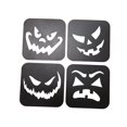thumbnail image 3 of 4 posavasos de Halloween, manteles individuales, posavasos para escritorio, encimera de cocina, novedosos Negro, 3 of 9