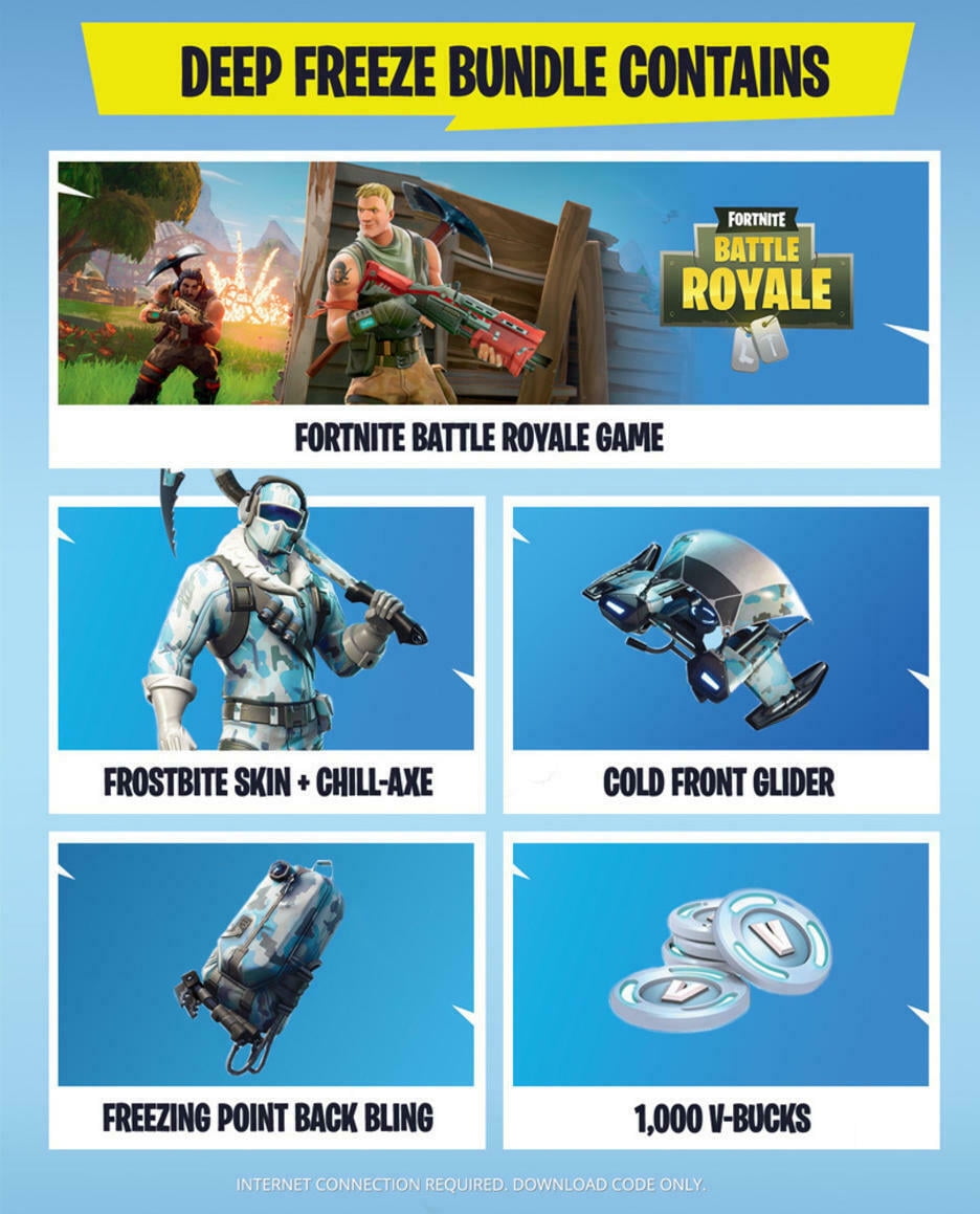 Fortnite Xbox 3 000 V Bucks Legendary Eon And Frostbite Skins Physical Card Walmart Com Walmart Com Fortnite Xbox 3 000 V Bucks Legendary Eon And Frostbite Skins Physical Card Walmart Com Walmart Com