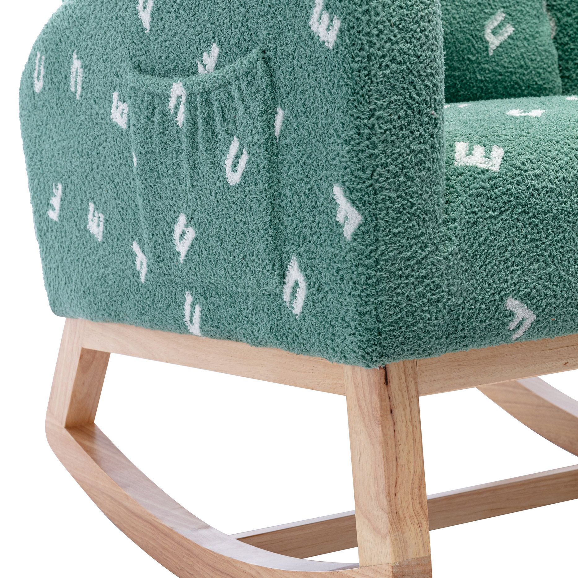Rocking Chair with Side Pocket / Ideal for Reading in Nursery