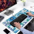 thumbnail image 2 of Long Mouse Pads for Desk,Pioneer Flower Floral Print Pattern Desk Mats on Top Of Desks, Desk Mouse Pad Extra Large with 3mm Non-Slip Base and Stitched Edge for Gaming,Office,Work,Home 31.5"x15.7", 2 of 6