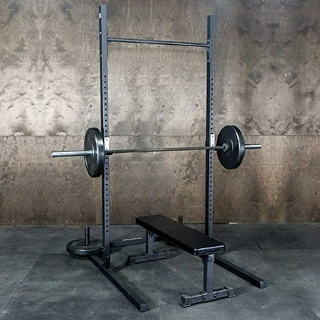 Squat Rack + Pullup Bar by Fringe Sport / 5' x 4' Footprint - 1,000lb Weight Capacity/Strength & Conditioning