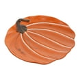 thumbnail image 1 of MasteelfCA 1Pc Creative Pumpkin Shaped Plate Ceramic Breakfast Holder for Table (Yellow), 1 of 7