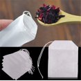 thumbnail image 5 of Bolsitas de té desechables, 100 piezas de bolsitas de té de papel de filtro de alimentos, bolsitas de té de relleno con cordón, para filtración de escoria, almacenar especias (6 x 8 cm), 5 of 5