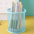 thumbnail image 6 of Black Pen Holder Cup for Desk,Pen Holder,Pencil Organizer Mesh Cup,Wire Mesh Pencil Cup Holder for Desk Office Pen Organizer,Mesh Metal Pen Holder for Desk,Pencil Holder Workspace Organizers Office, 6 of 9