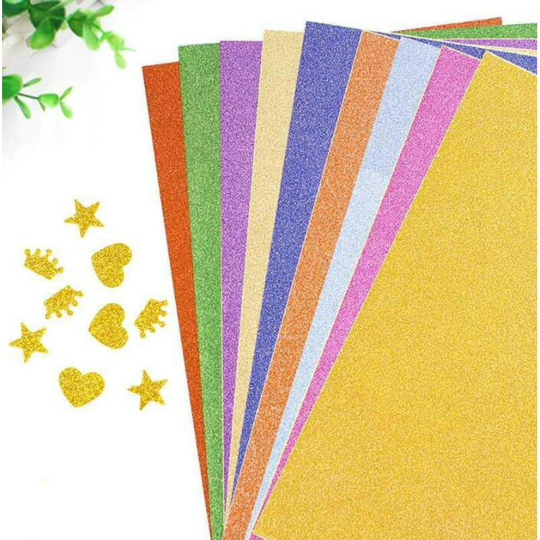 Paper set A4 foam In Assorted colored with glitter 10 Sheet - Inspire Uplift