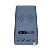 16-Cell 18650 DIY Power Bank Kit with PD Fast Charging and Wireless Charging