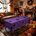 thumbnail image 6 of Halloween Disposable Tablcloth, Spider and Cobweb Pattern Plastic Table Covers, Halloween Party Supplies Favors, 6 of 6
