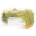 thumbnail image 2 of Murdock, Ramona 18x13 White Modern Wood Framed Museum Art Print Titled - Marshy Wetlands II, 2 of 4
