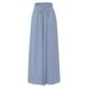 thumbnail image 3 of Pantalones de verano de pierna ancha para mujer, cinturón elástico, pierna ancha, cintura alta, culottes largos para mujer, 3 of 6