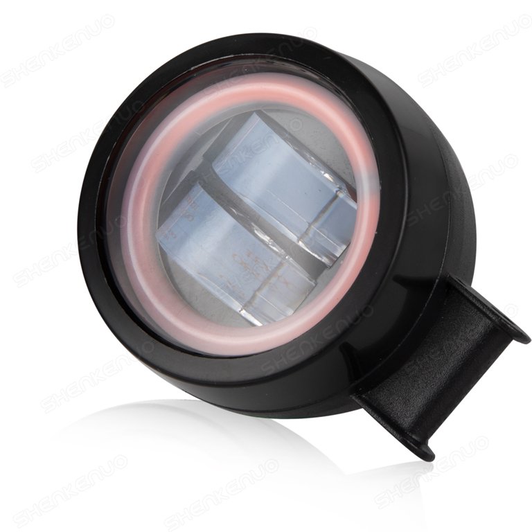 2x 3in LED Work Light Pods - Spot/Flood Combo With Red Halo Rings For Offroad Trucks, ATV, UTV, 4WD