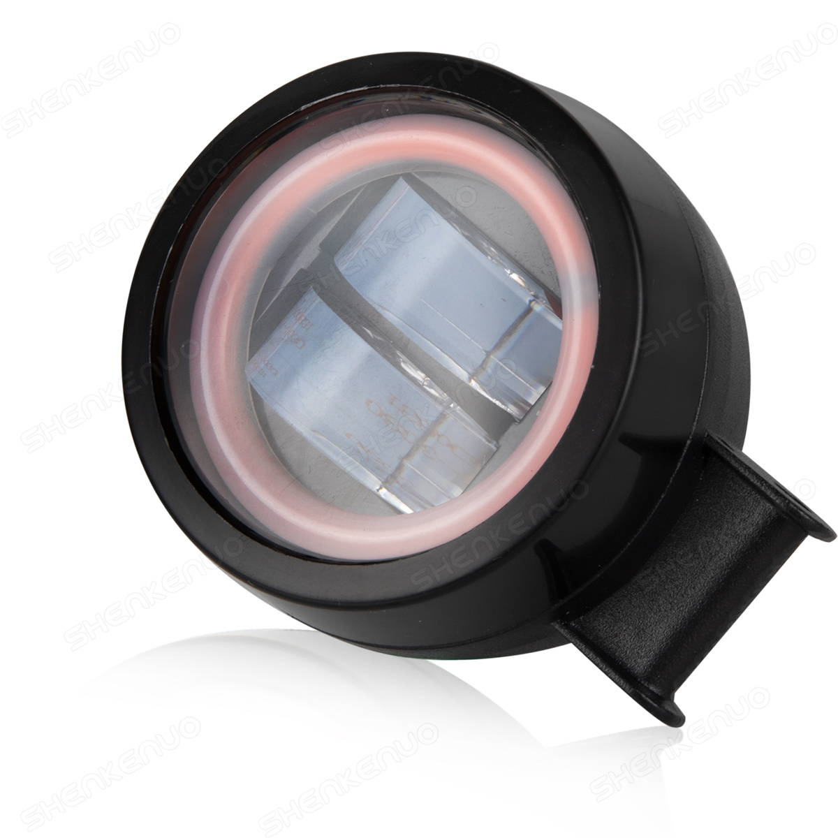 2x 3-Inch LED Work Lights With Red Halo Rings - Spot/Flood Combo For Offroad Truck SUV ATV