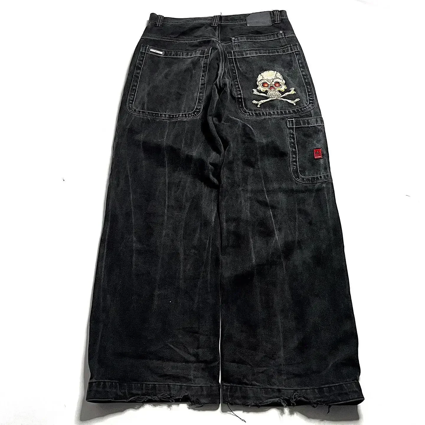 Harajuku JNCO Embroidered Baggy Jeans New Hip Hop Retro