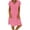H, variant on Mchoice Cotton and Linen Summer Dresses 2025 for Women Fashion Loose Comfortable V-Neck Solid Color Short Sleeve Knee Length Dress