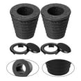 thumbnail image 5 of 4pcs Outdoor Patio Rubber Umbrella Cone Wedge and Table Hole Ring and Cap Set, 5 of 10